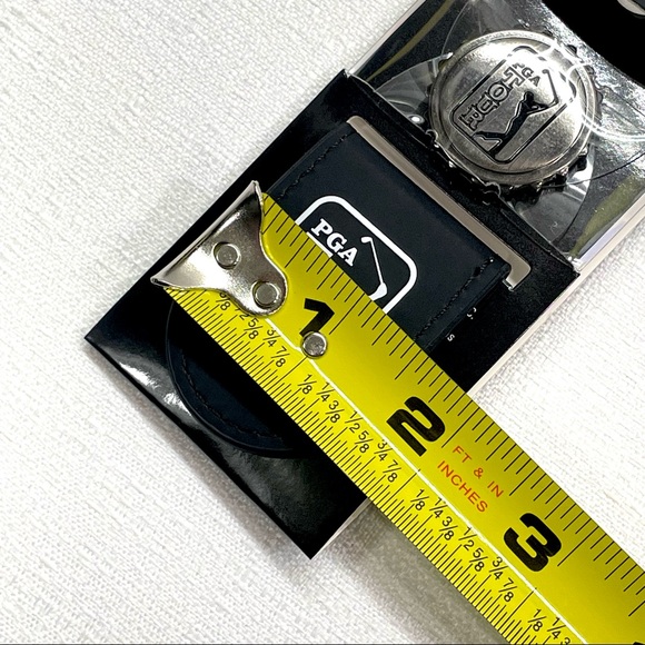 PGA Tour Golf Metallic Pocket Clip Unisex With Ball Marker Caviar Black New - Picture 9 of 16